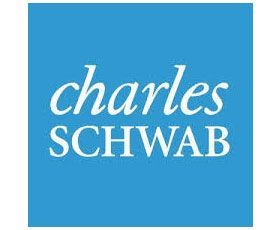 Charles Schwab logo on a blue square background