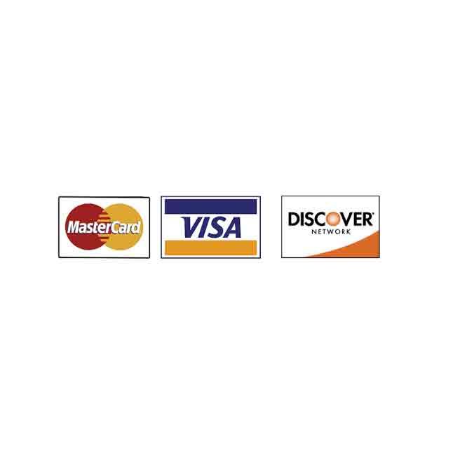 A mastercard visa and discover logo on a white background