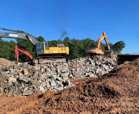 Truck With Trees — Gainesville, GA — Crystal Creek Inert Landfill LLC
