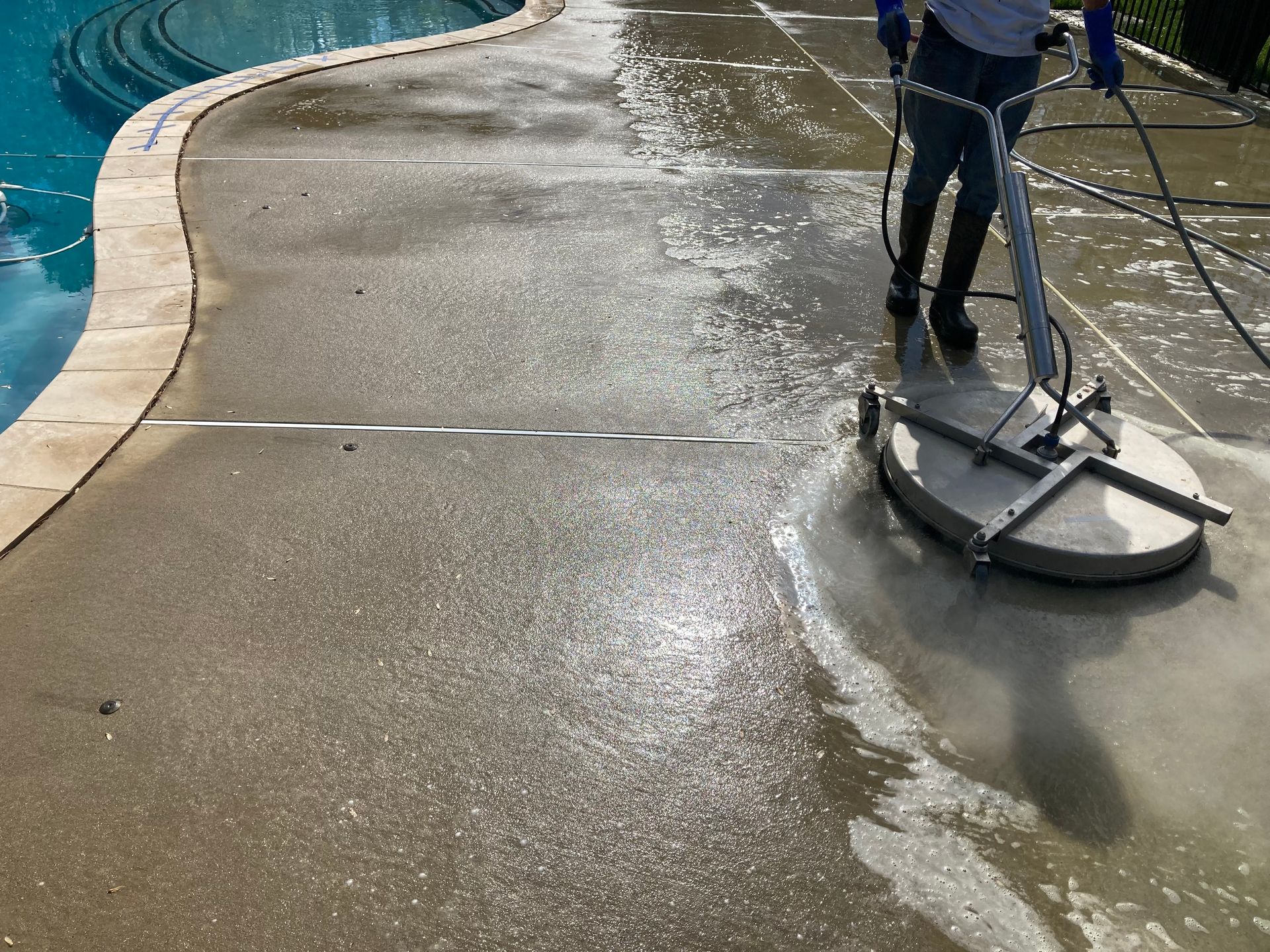 Powerwashing & Soft Washing Pool Area Pool Deck Fair Haven, NJ