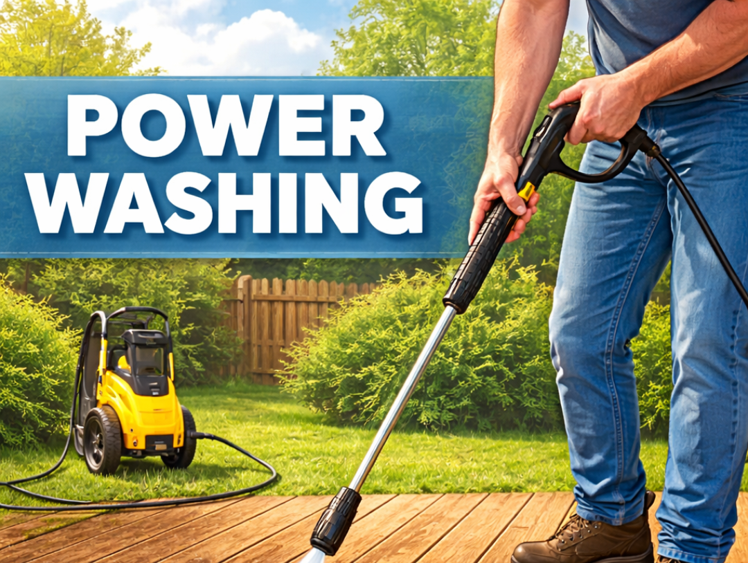 Power washing damage