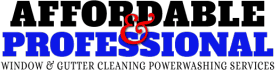 The logo for affordable and professional power washing, window, and Gutter cleaning services The logo for affordable and professional power washing, window, and Gutter cleaning services