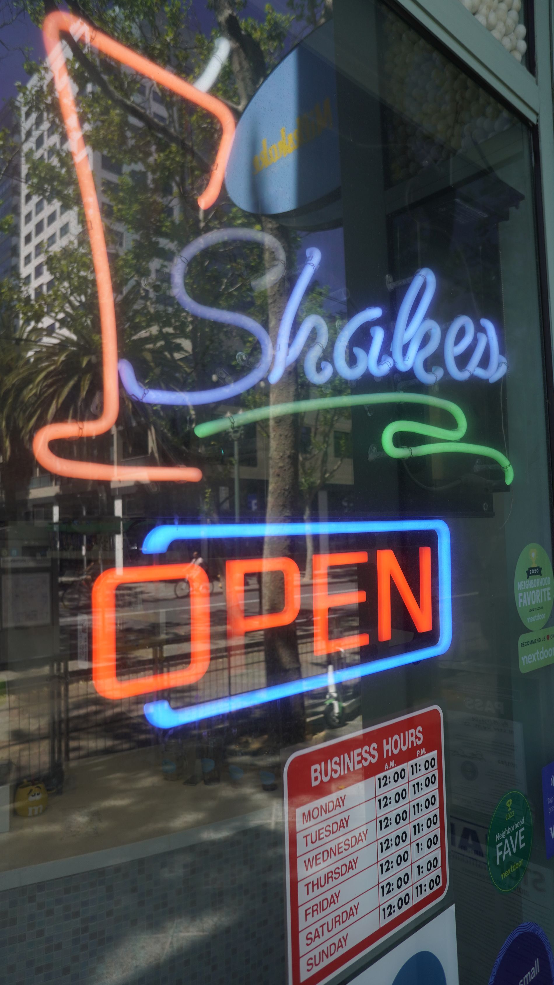 open sign