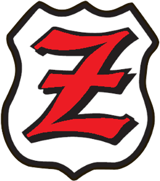 A shield with a red letter z on it
