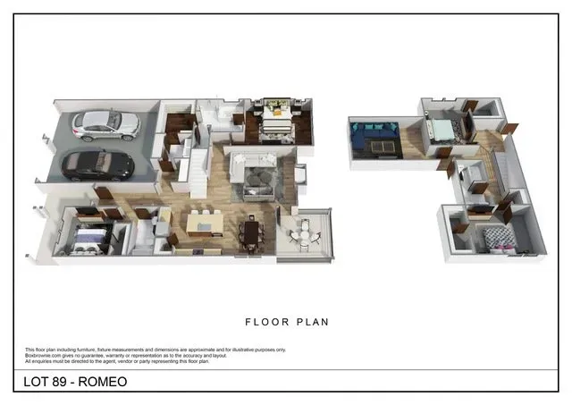 a 3d floor plan of a house called lot 80 romeo