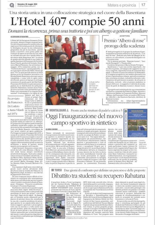 Pagina del giornale: titolo 