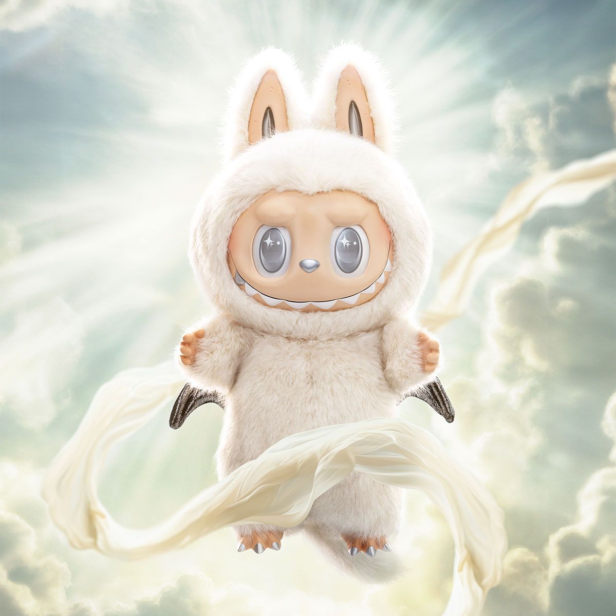アイドル THE MONSTERS ANGEL IN CLOUDS - ZIMOMO THE MONSTERS - ANGEL IN CLOUDS VINYL FACE DOLL From the