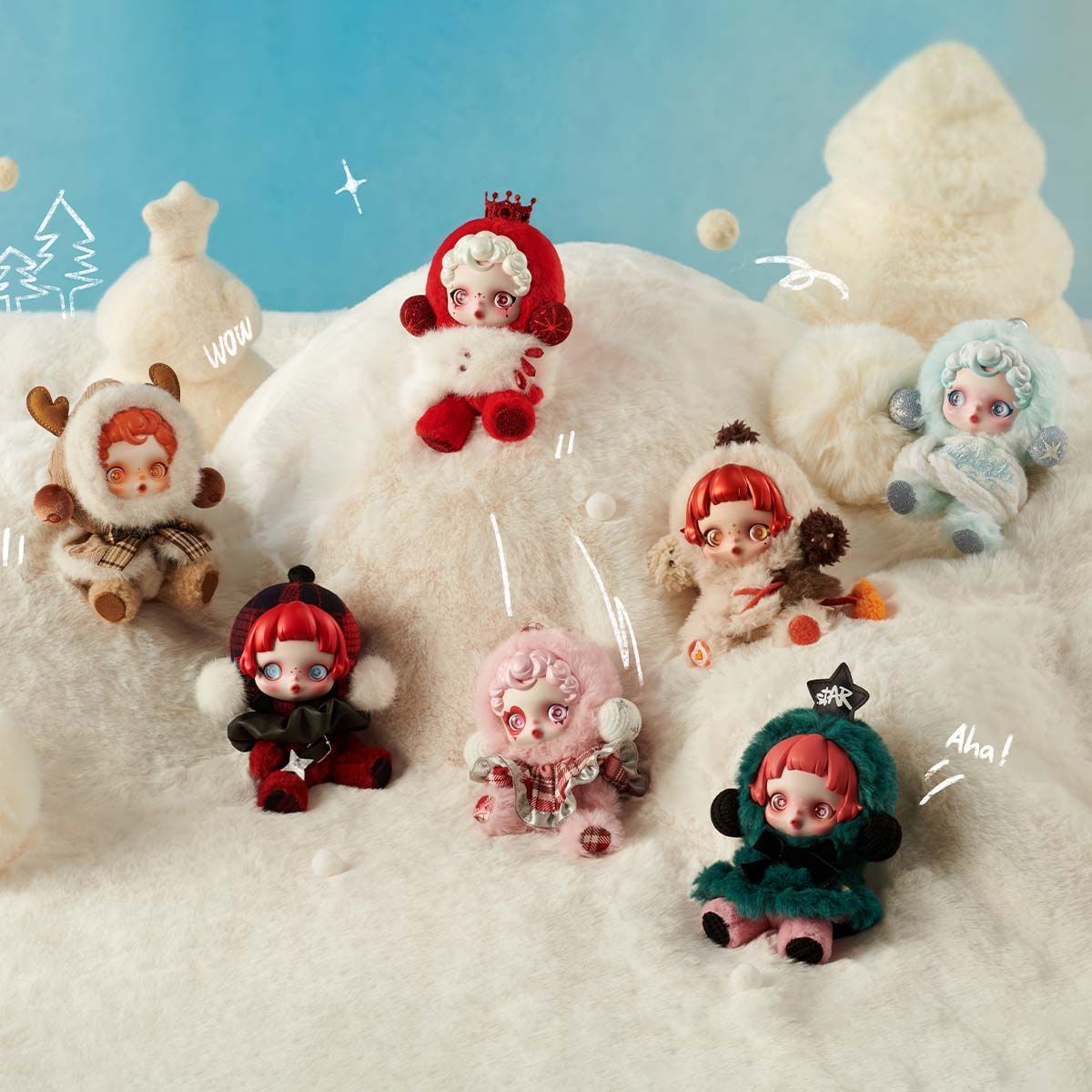 SKULLPANDA Winter Symphony Series - Plush Pendant Blind Box