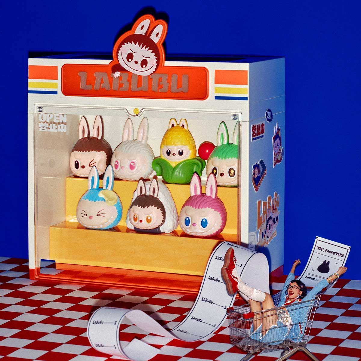 labubu wacky mart display storage