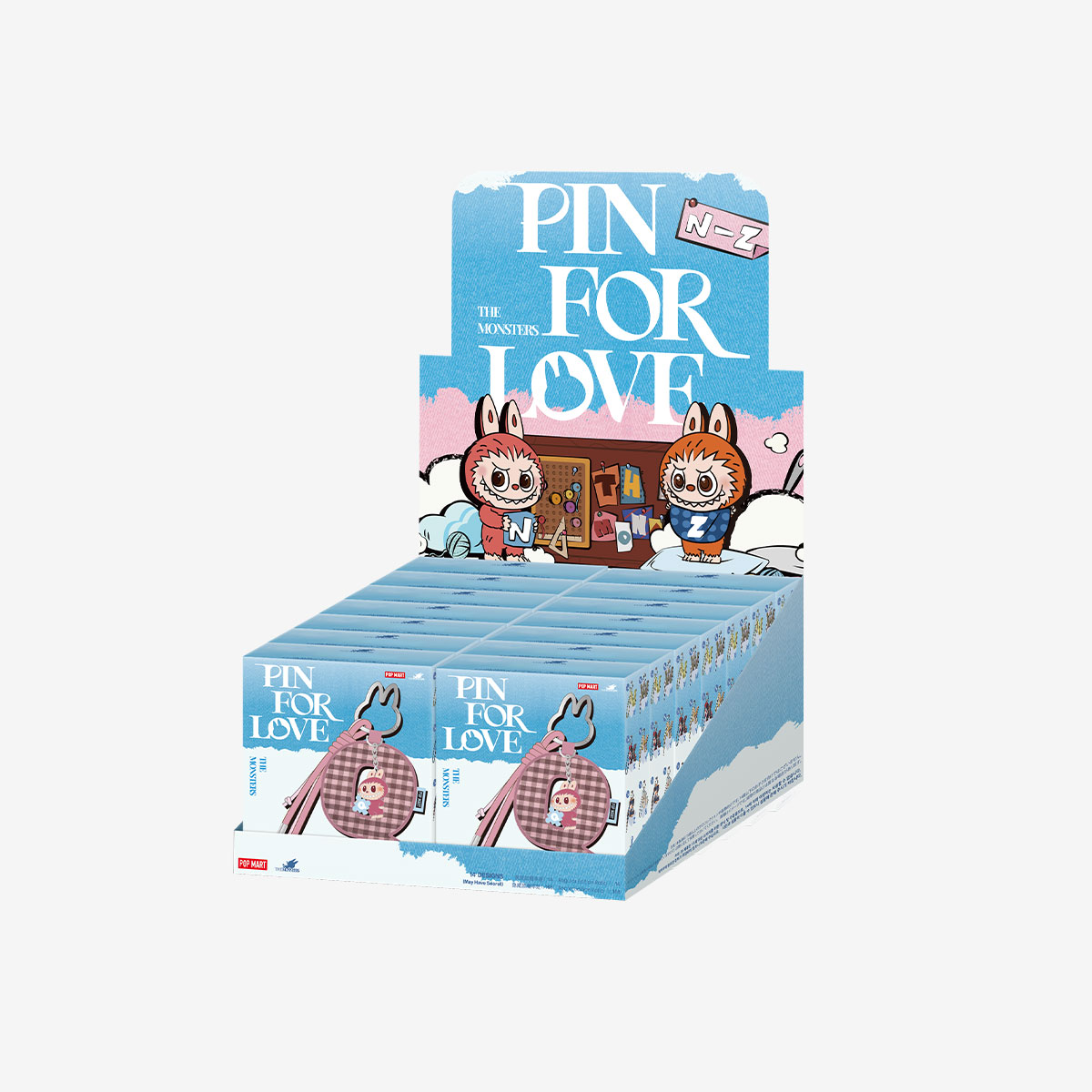 Labubu The Monsters: Pin for Love Series - Letter Pendant Blind Box (N-Z)