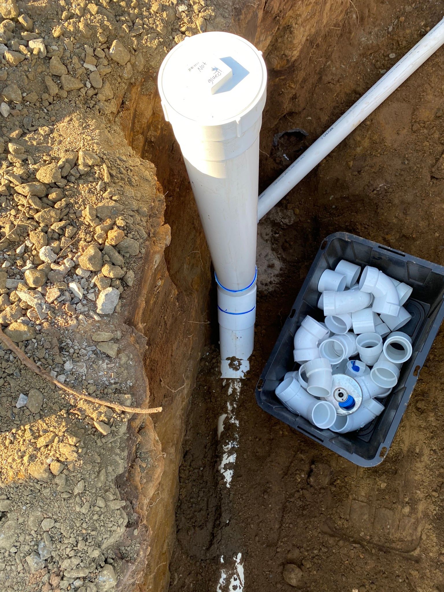 water line install
