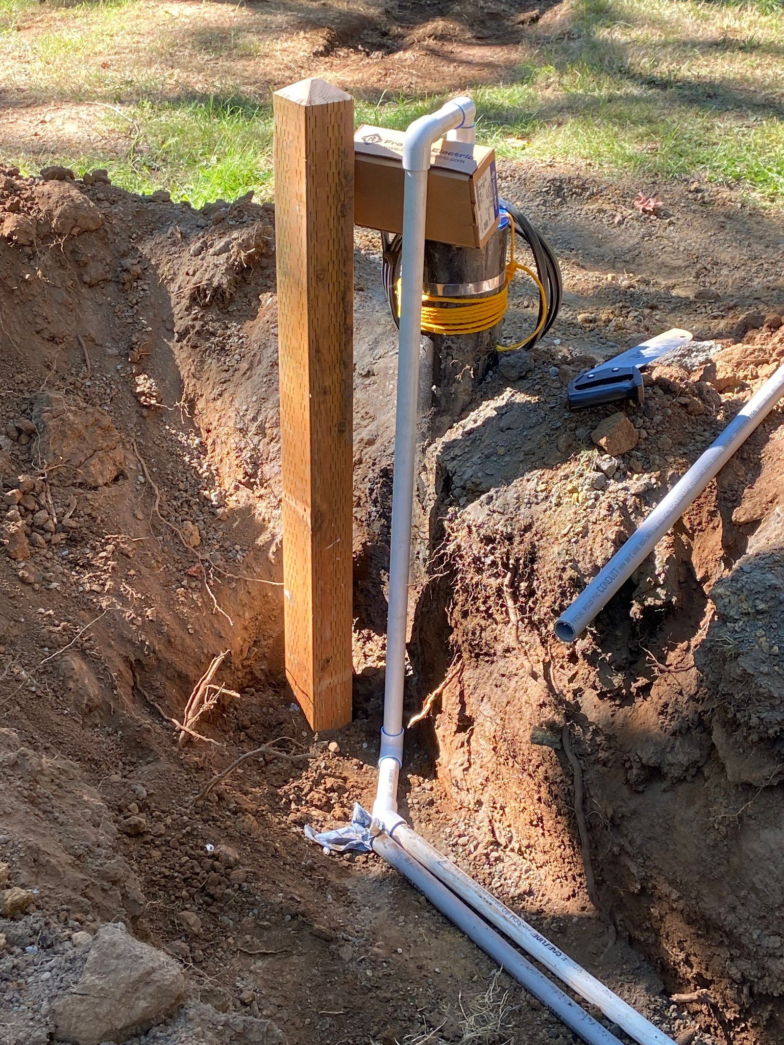 water line install