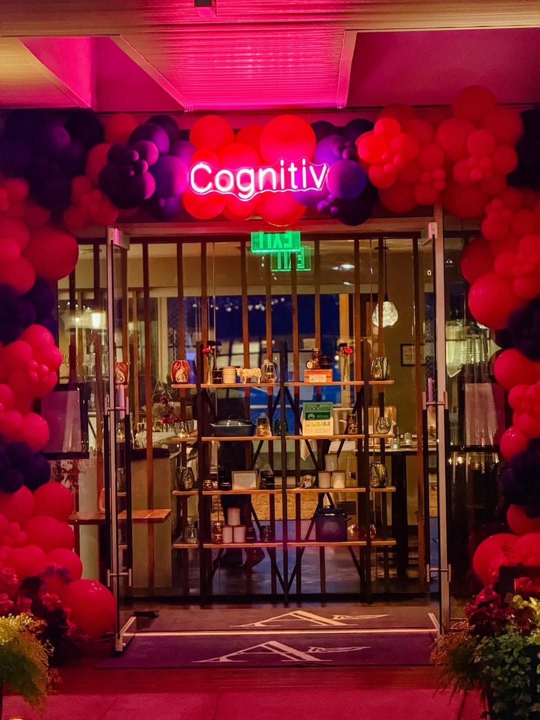 Shop entrance with 
