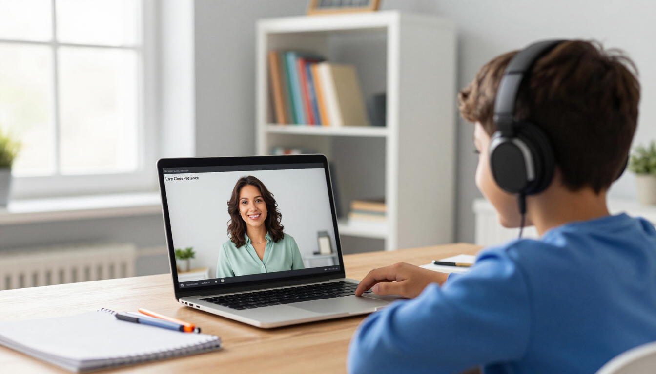 Online tutoring session