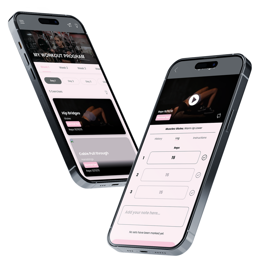 Two phones with app images to go here on them.