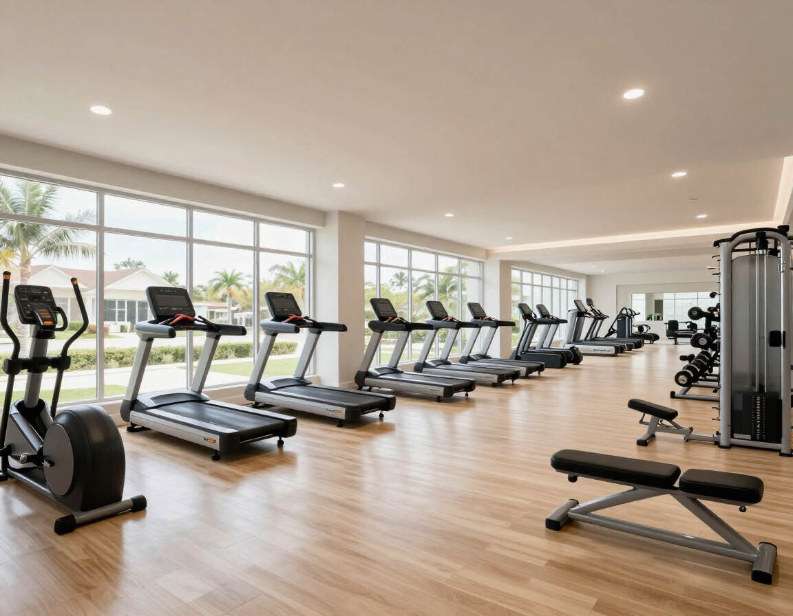 Gatherpoint fitness center interior with cardio and strength equipment in Ave Maria FL