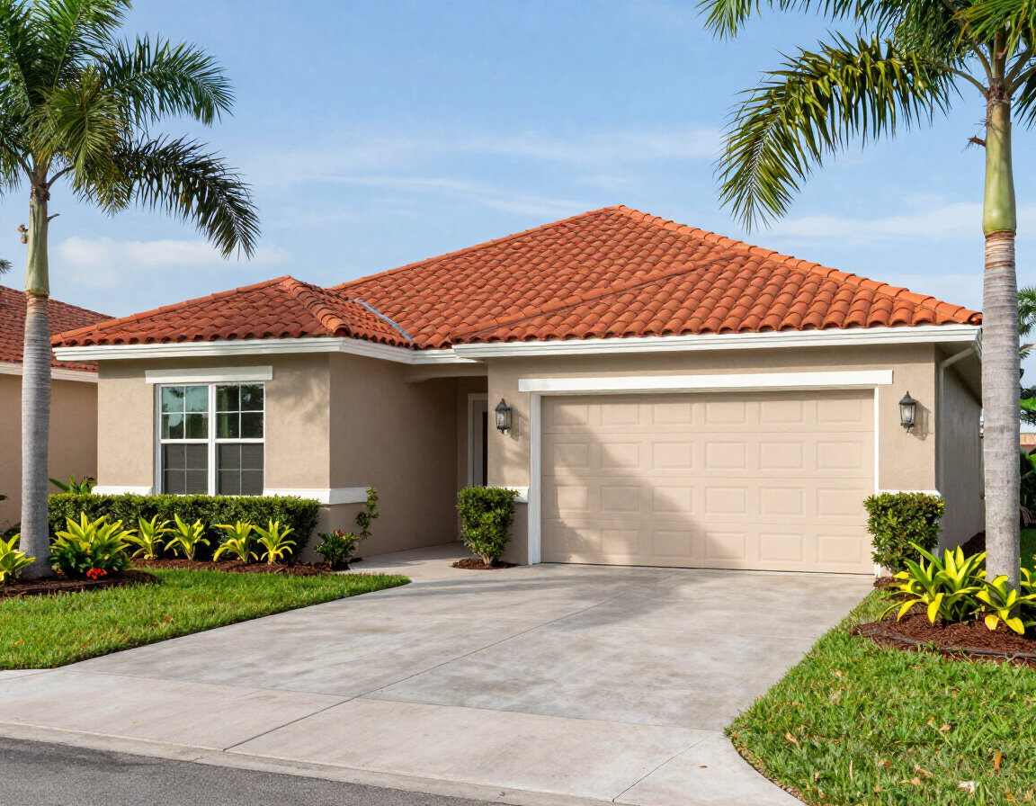 Distinctive Collection single-family home exterior in Gatherpoint, Ave Maria FL