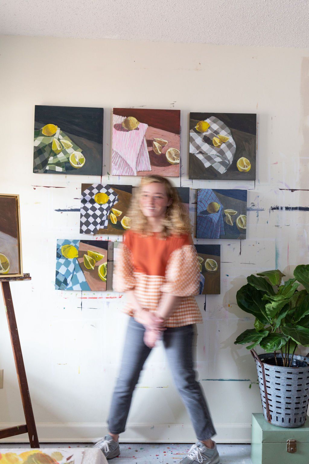 Shelby Monteverde in her studio