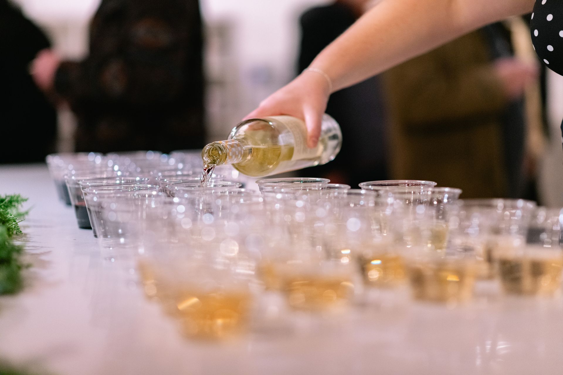 Tablescape of wine