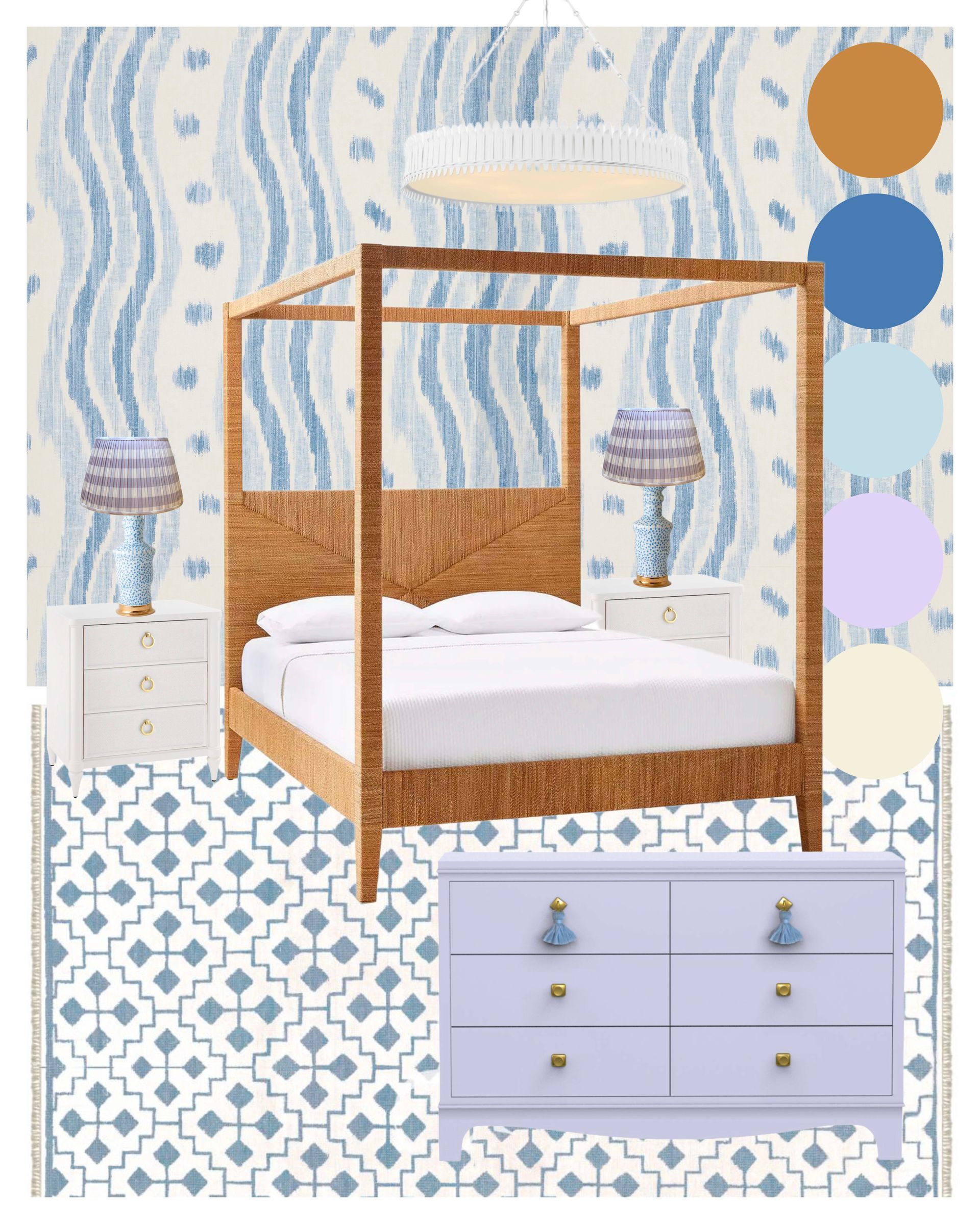 Interior bedroom scheme