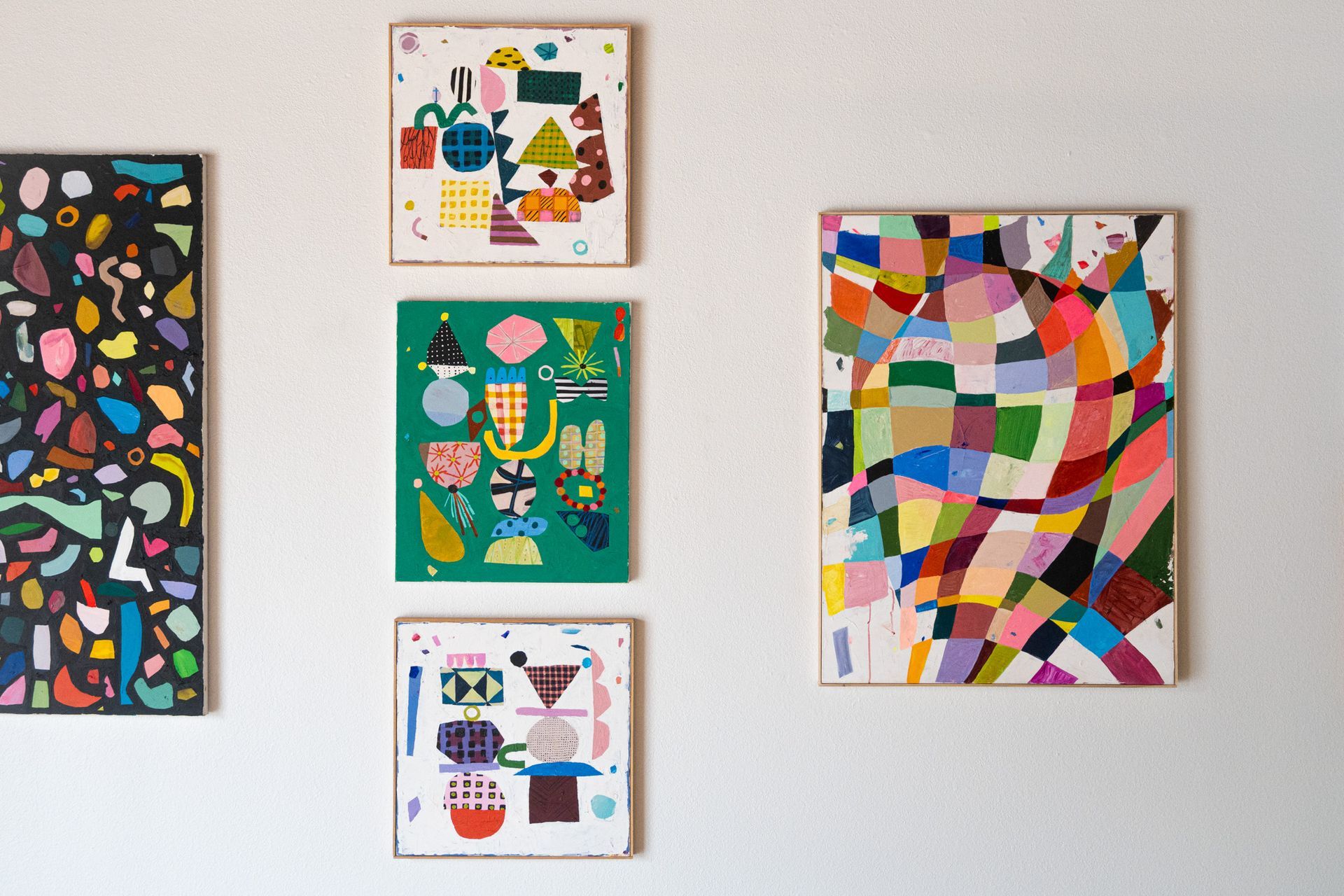 Ashley Mary install photo of her artwork on the Iowa Artist of the Month feature
