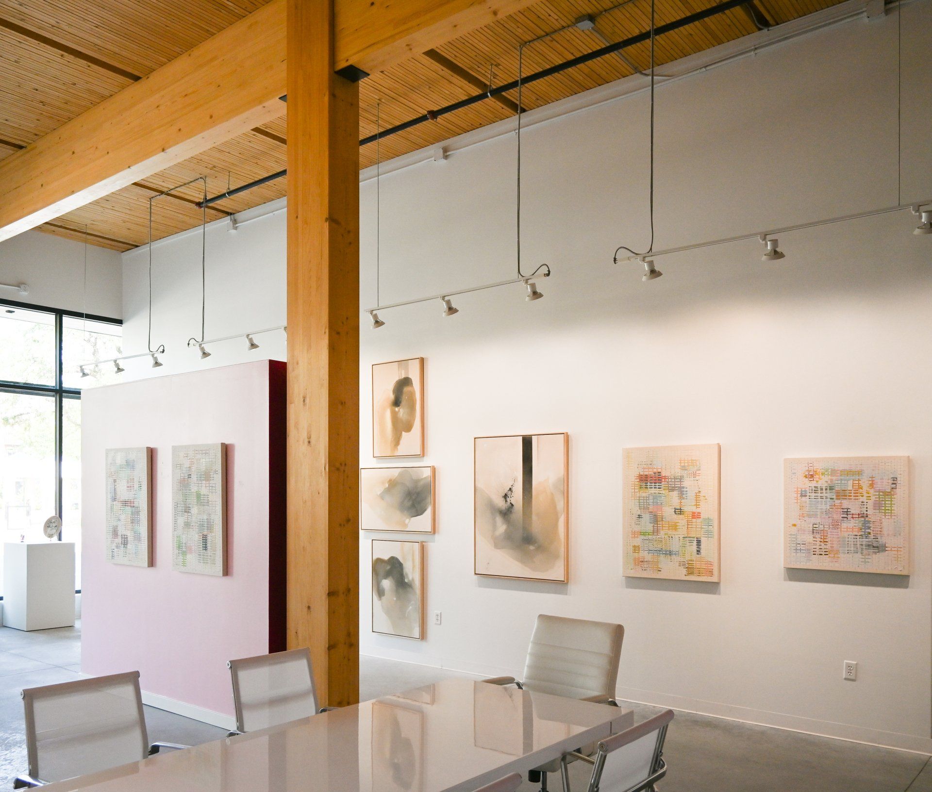 Liz Lidgett Gallery featuring works by Taelor Fisher and Joy Kinna