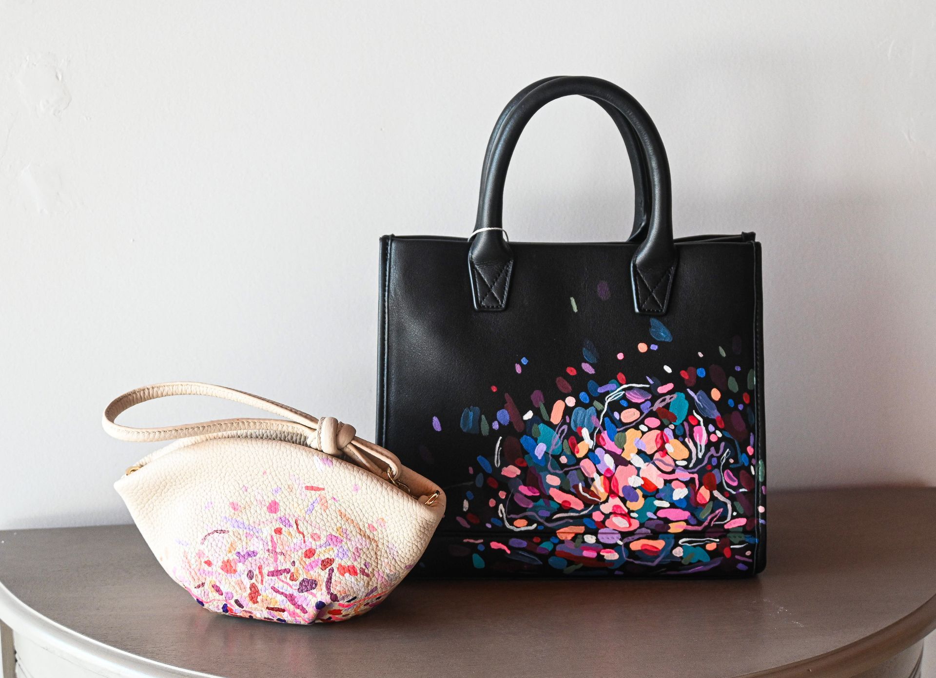 Sarah Schwartz painted bags