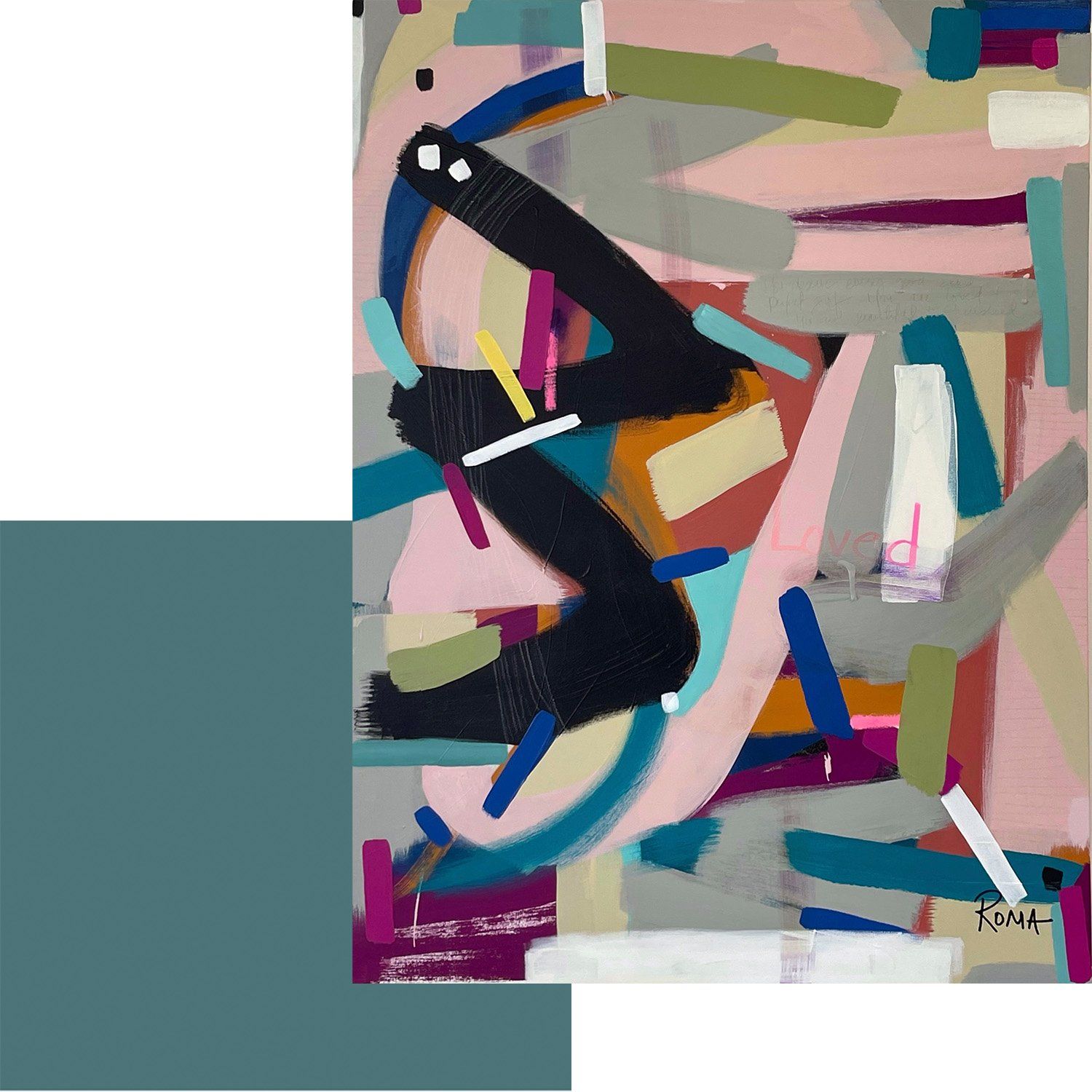 Roma Osowo, Every Good Thing III, 2022 with Gildden's color of the year