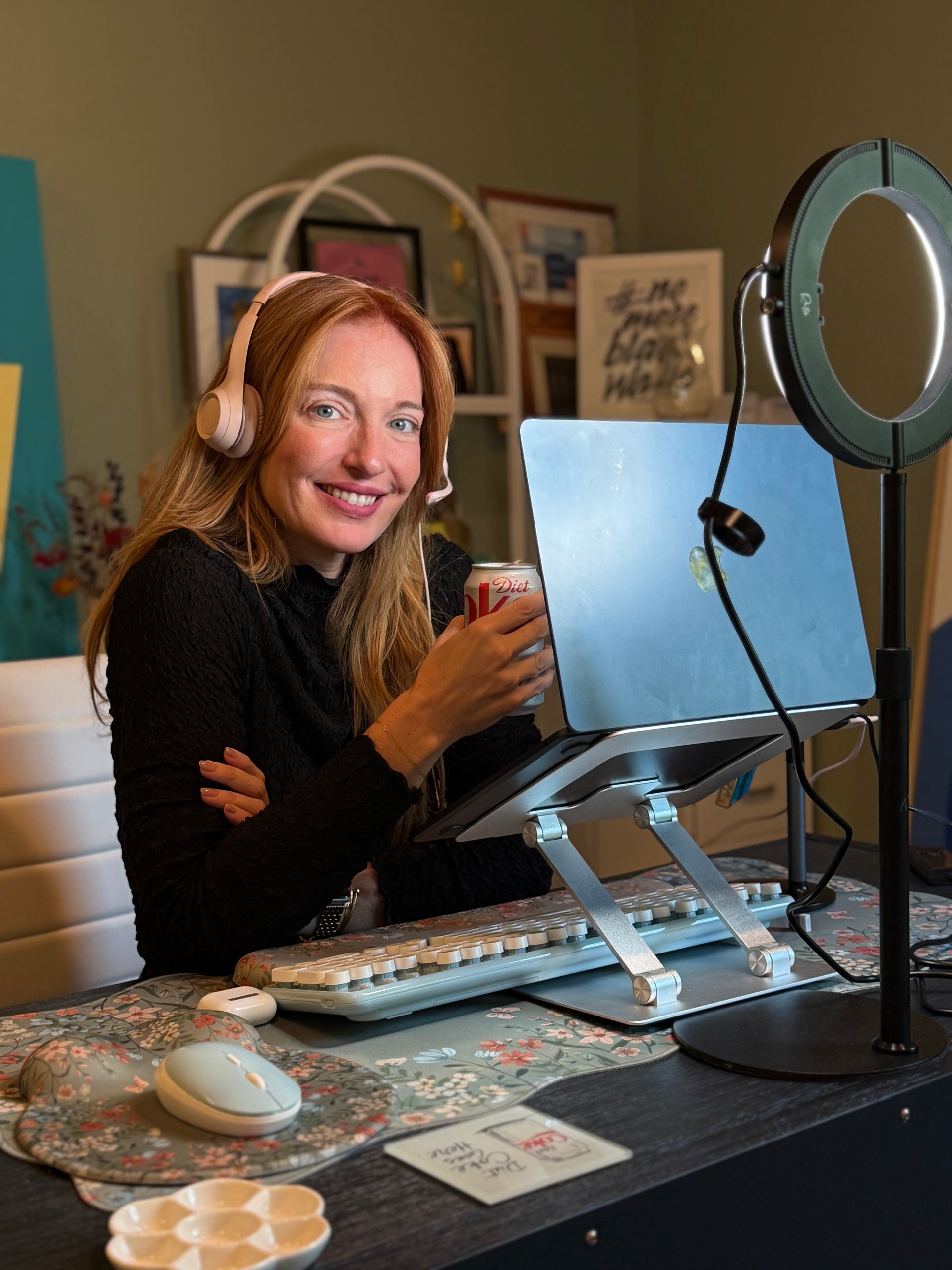 Liz Lidgett in her office