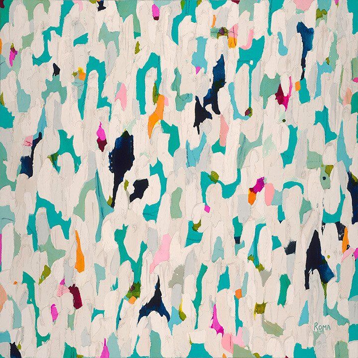 Love Surrounds Me II, 2022 Acrylic on canvas 48 x 48 in. $3,988.00
