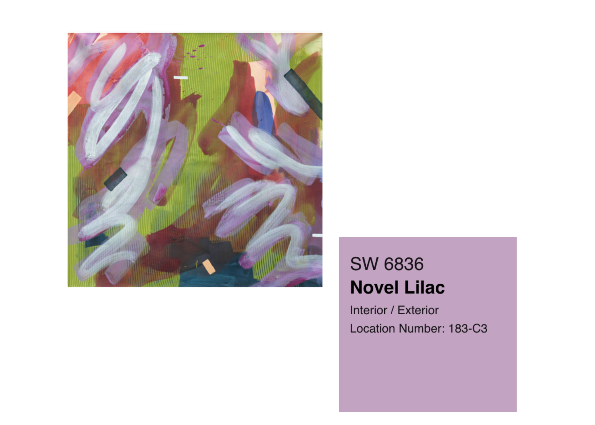 Makiko Harris with Sherwin Williams Novel Lilac