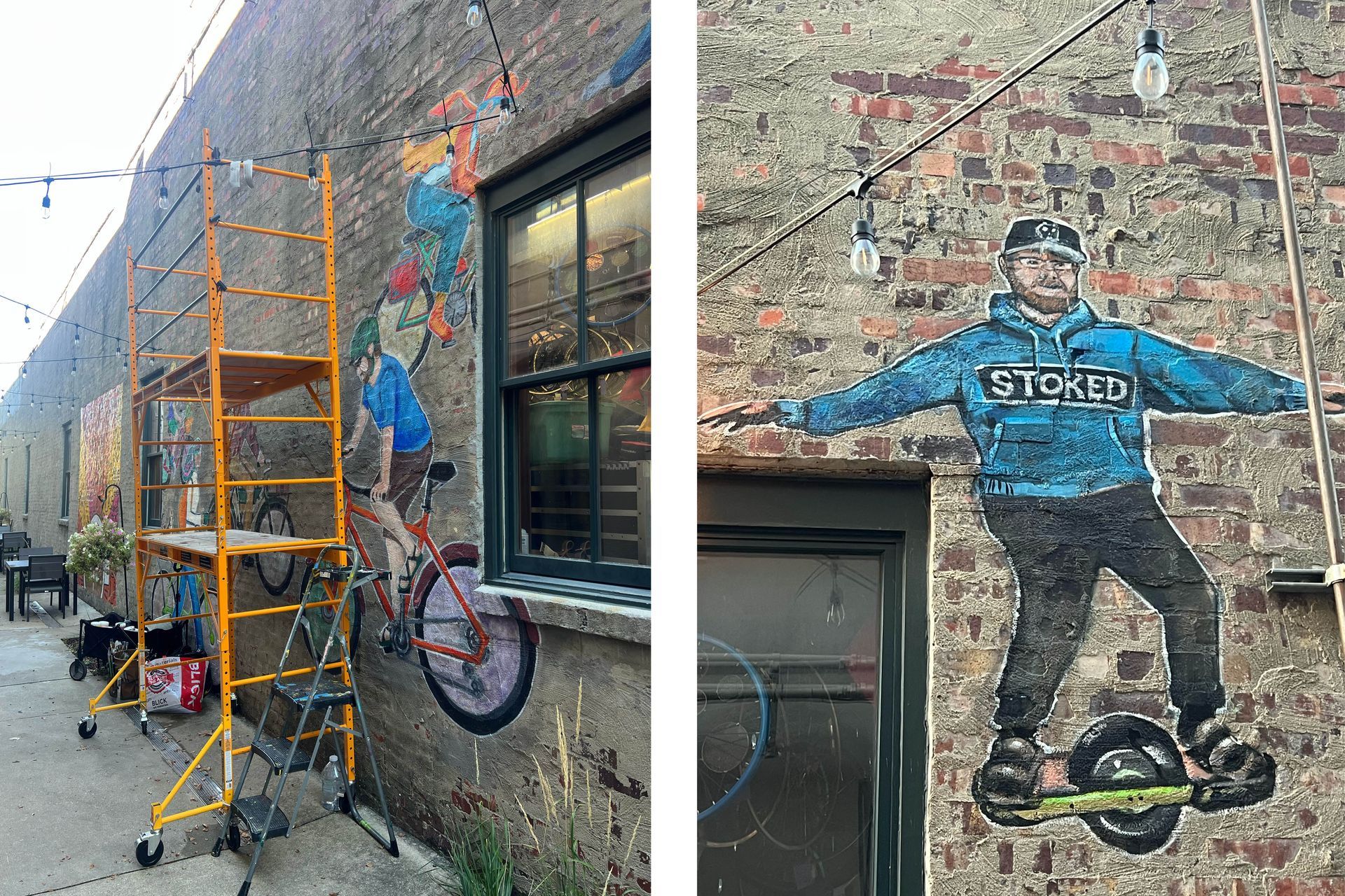 More locals painted on the DSM Street Collective mural