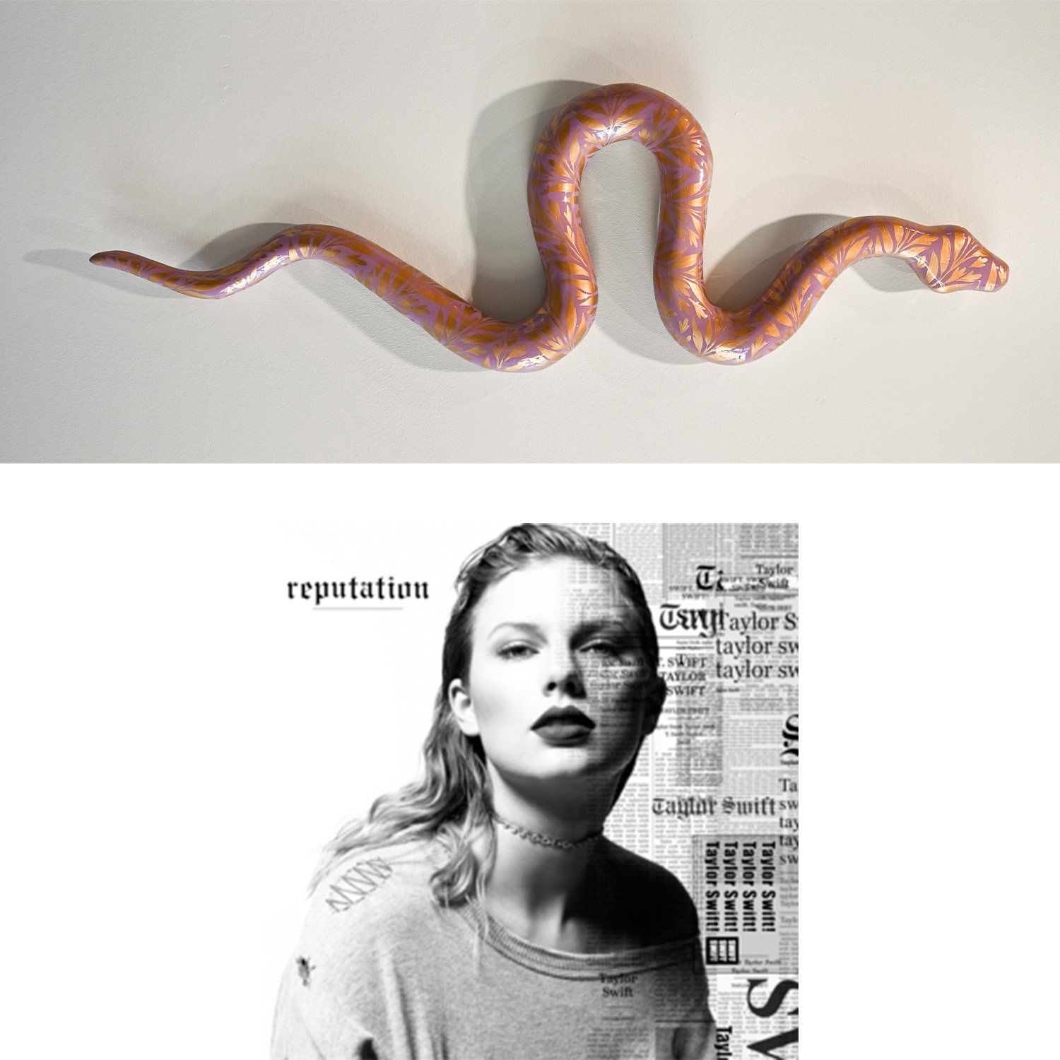Paige Dorsey, Snake #151, 2022 and Taylor swifts album reputation