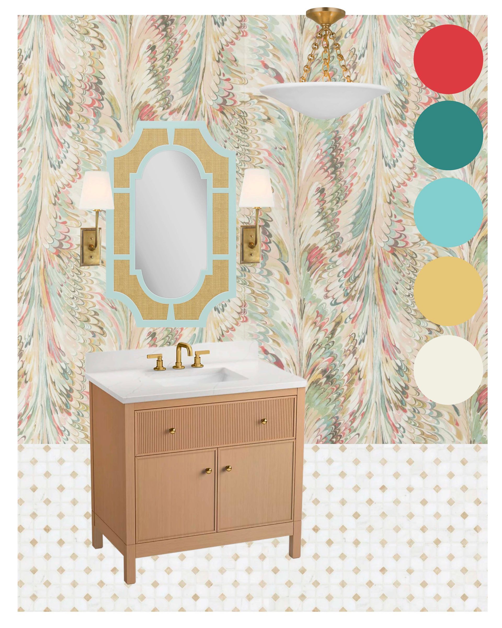 Powder Bathroom Scheme