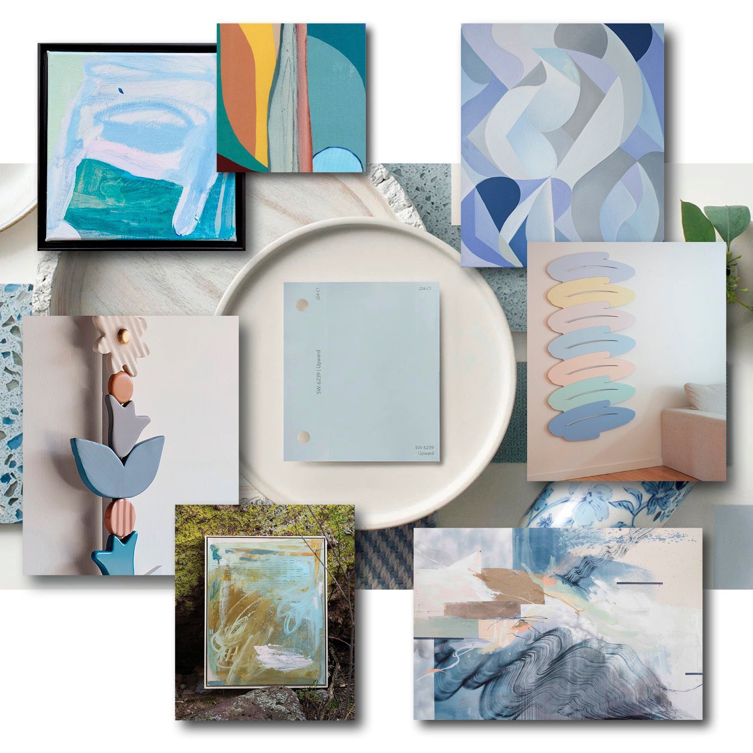 Upward SW + gallery art collection