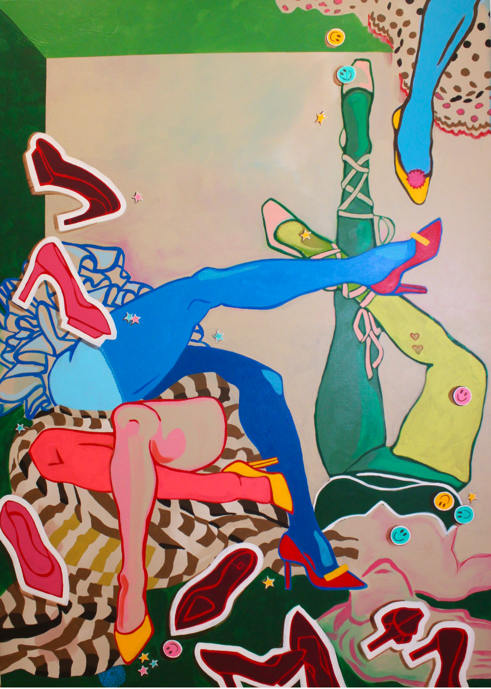 Angela Chrusciaki Blehm leg painting