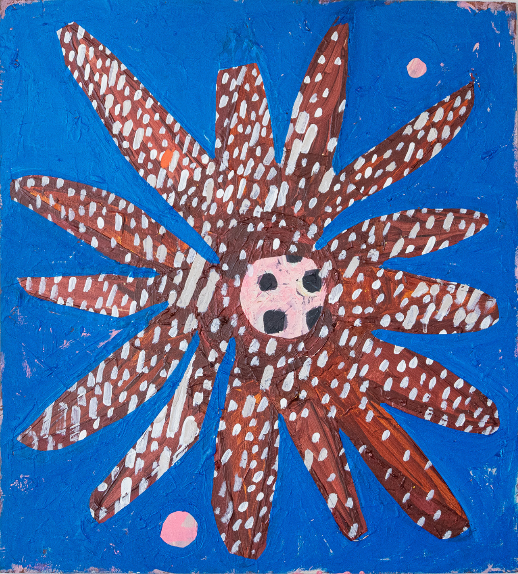 Blue star paintings