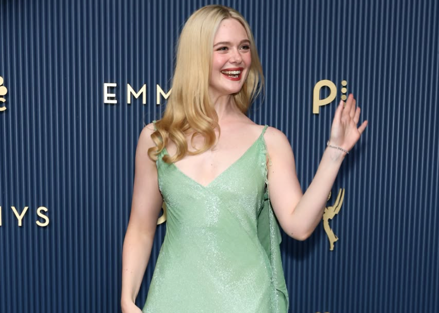 Elle Fanning at the 2026 Emmys; Getty Images