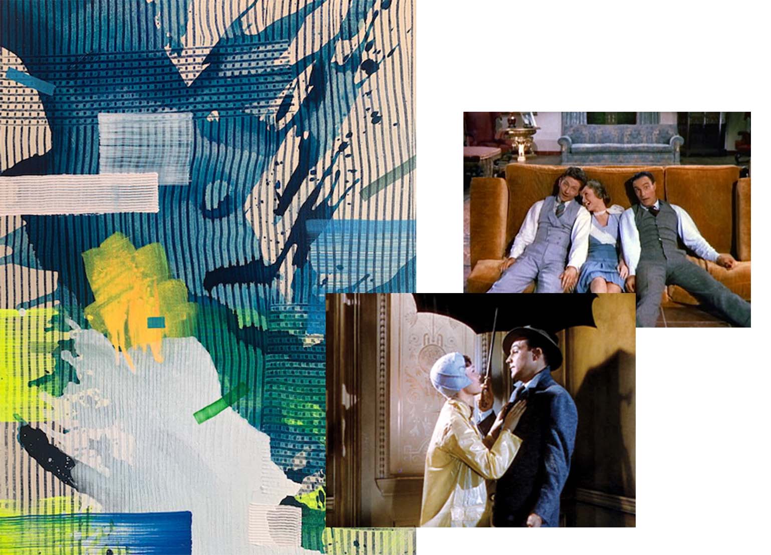 Singing in the Rain (1952) and  Makiko Harris,  Summer Gingham, 2021