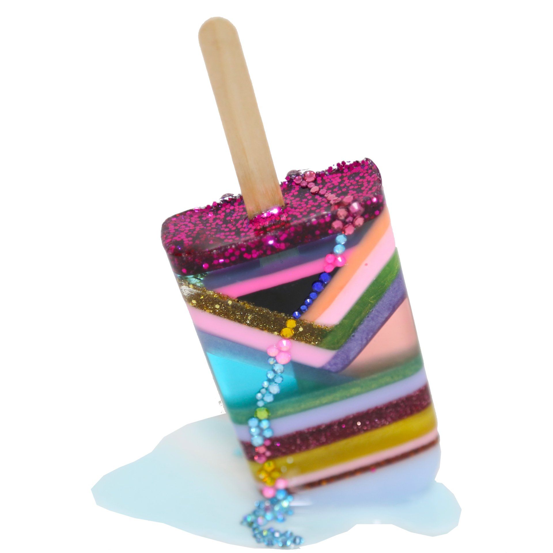 Besty Enzensberger, Royale Deluxe, Resin and Swarovski crystals, 5 x 3 in, $350