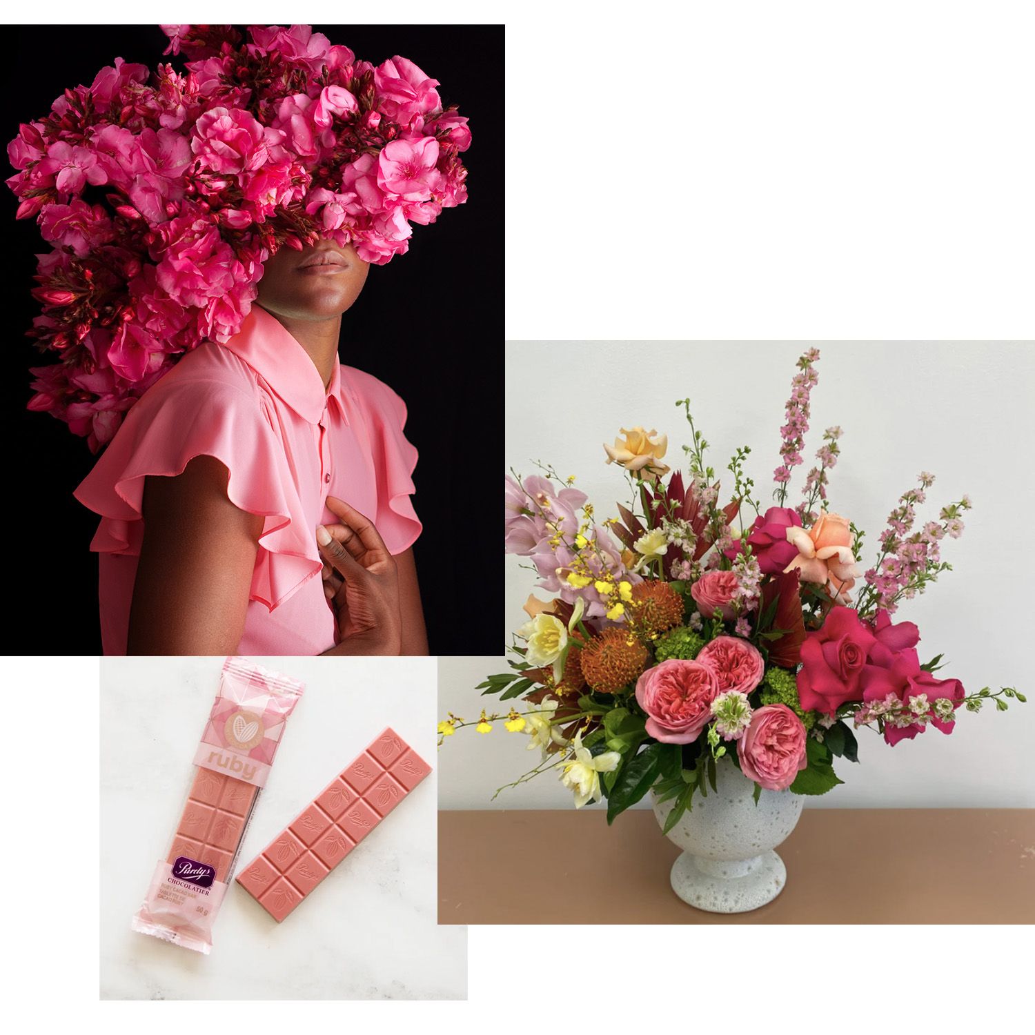 Fares Micue's The Venus Touch, Wildflower's The Queens Garden and Prudy's ruby chocolate