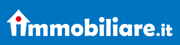 Logo Immobiliare.it con testo blu e icona di una casa rossa su sfondo bianco.