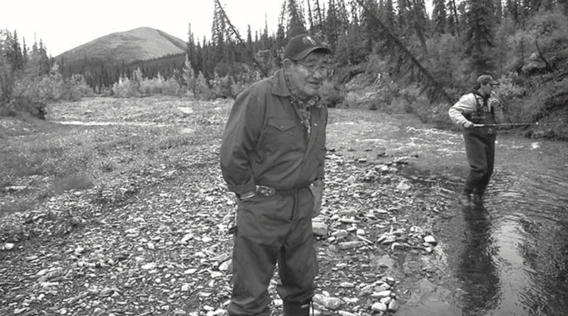 Shortly before his death, William Teya, left, provided crucial help to the conservation team.