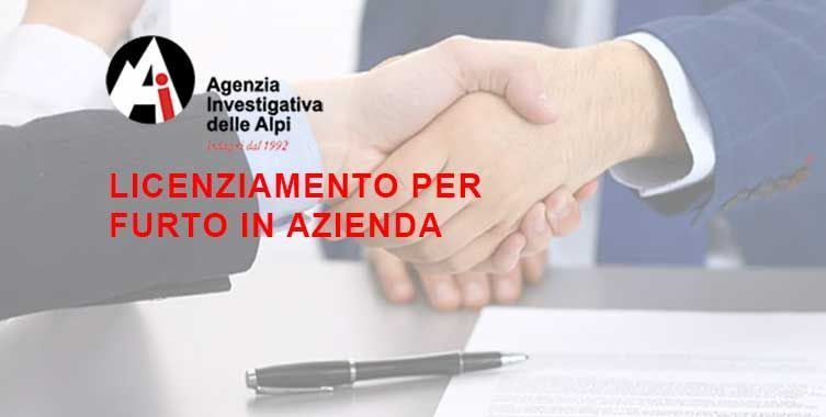 Licenziamento per furto in azienda