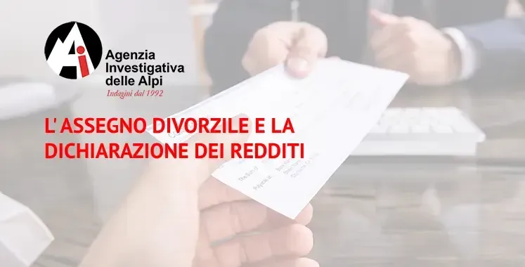 L' Assegno Divorzile , la Dichiarazione dei Redditi e il Ruolo Cruciale dell'Agenzia Investigativa