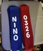 Two fabric armbands: blue 