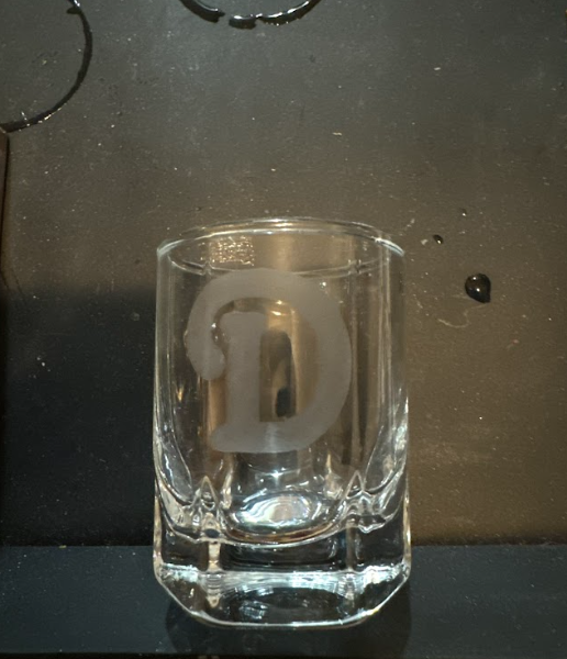 Initials shoot Glass