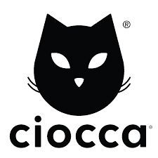 Logo con testa di gatto nero e testo 