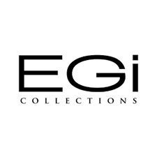 Logo EGi Collections: testo nero in grassetto, 