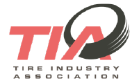 a tire industry association logo with a tire in the middle